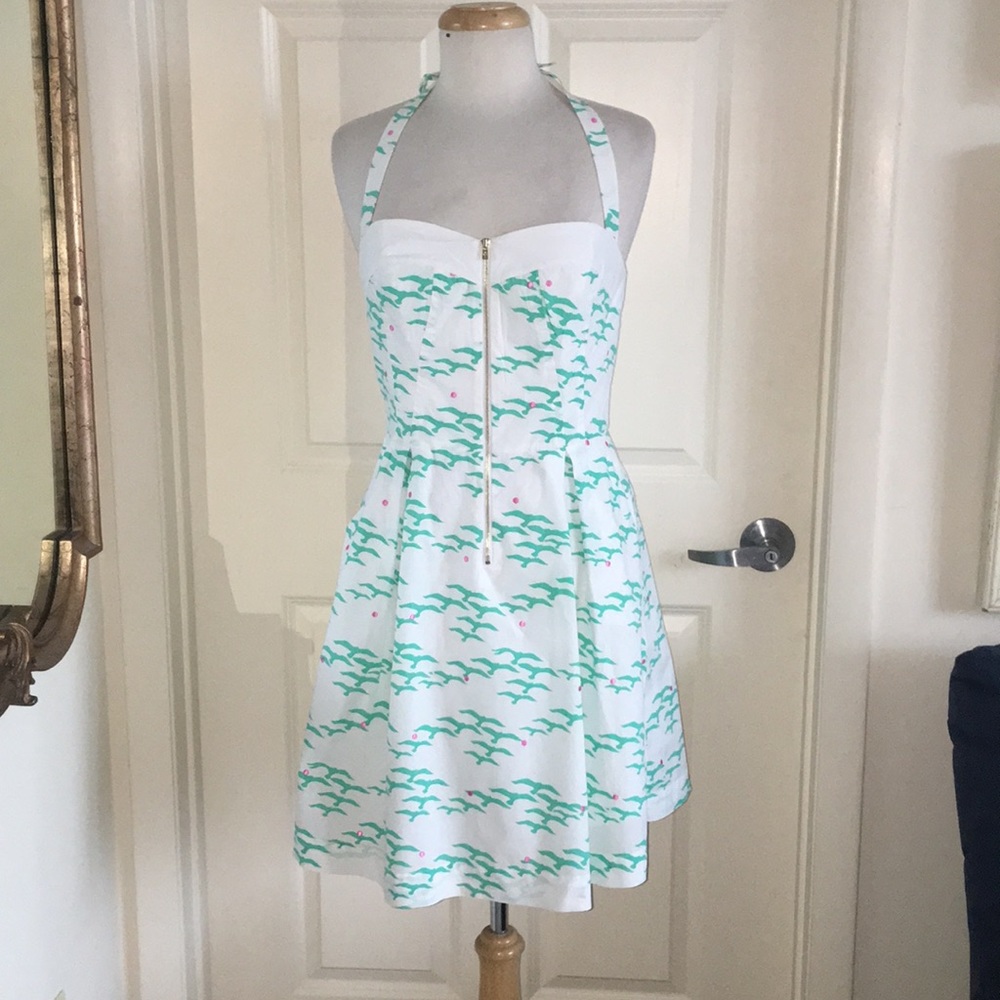 Lilly Pulitzer zip front halter dress